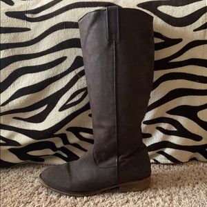 Dark brown suede like Diba boots size 9